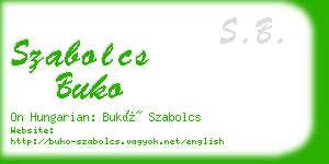 szabolcs buko business card